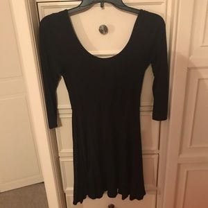 Black babydoll dress.